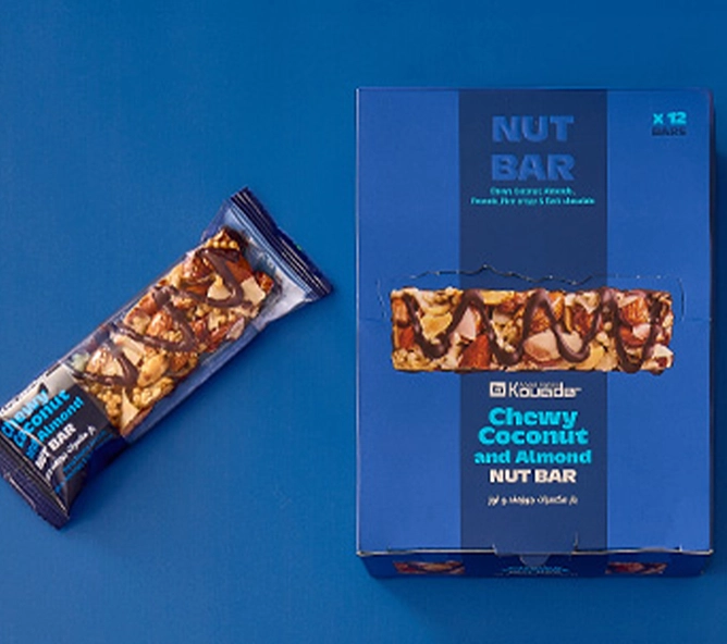 Box Chewy Coconut and Almond Nut Bar 12pcs