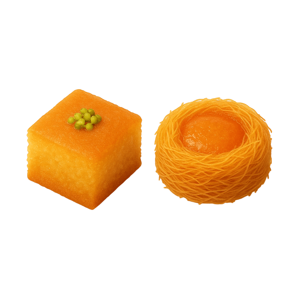 بسبوسة وكنافة