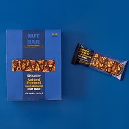 Box Salted Pretzel and Almond Nut Bar 12pcs