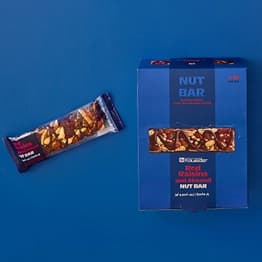 Box Red Raisins and Almond Nut Bar 12Pcs