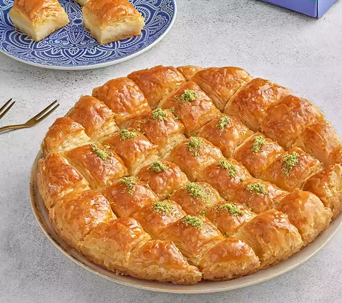 Baklava With Cream (Namoura) - Tray